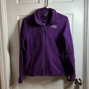 Purple Fleece North Face Women’s Jacket, Size: Small